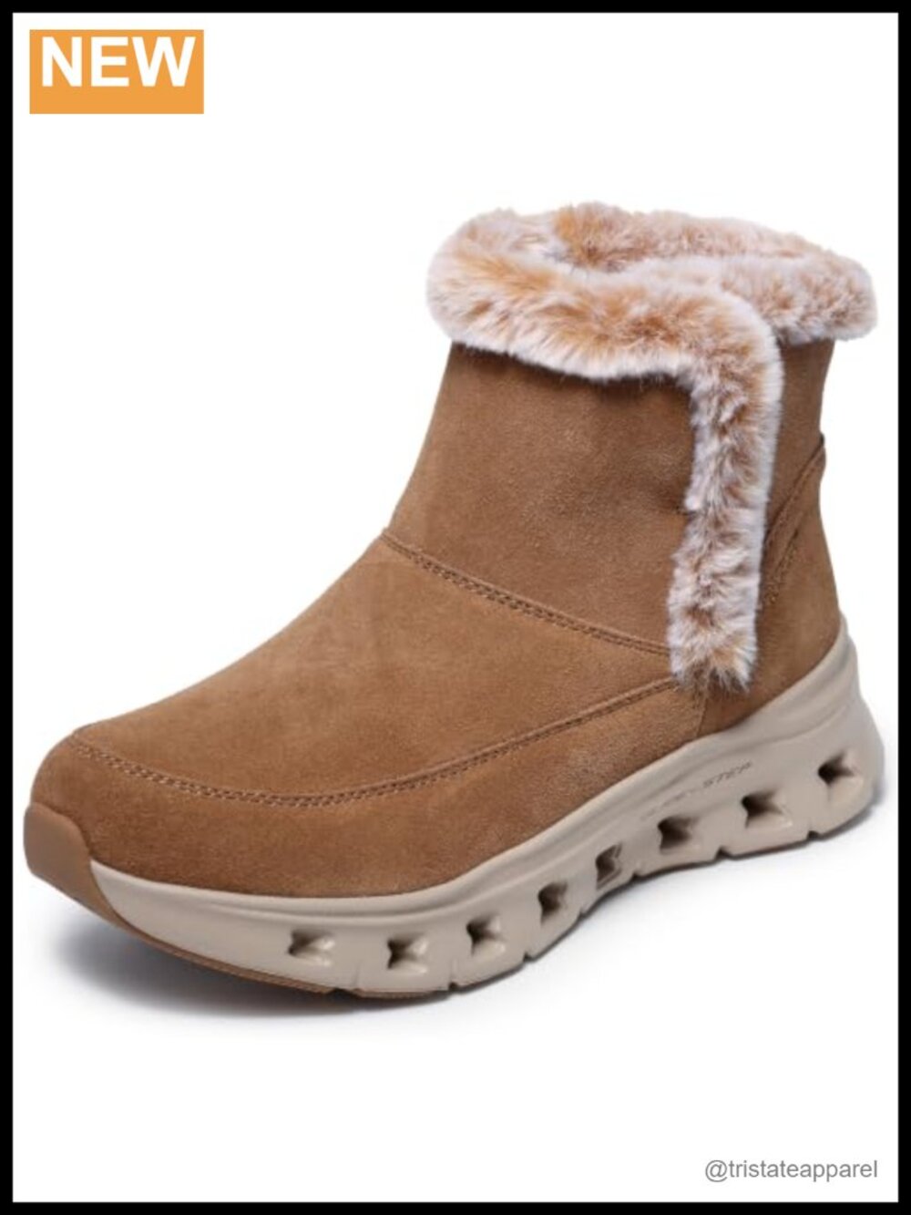 Skechers Women's Hands Free Slip-ins Cozy Wish Ankle Boot Suede Wool 3M